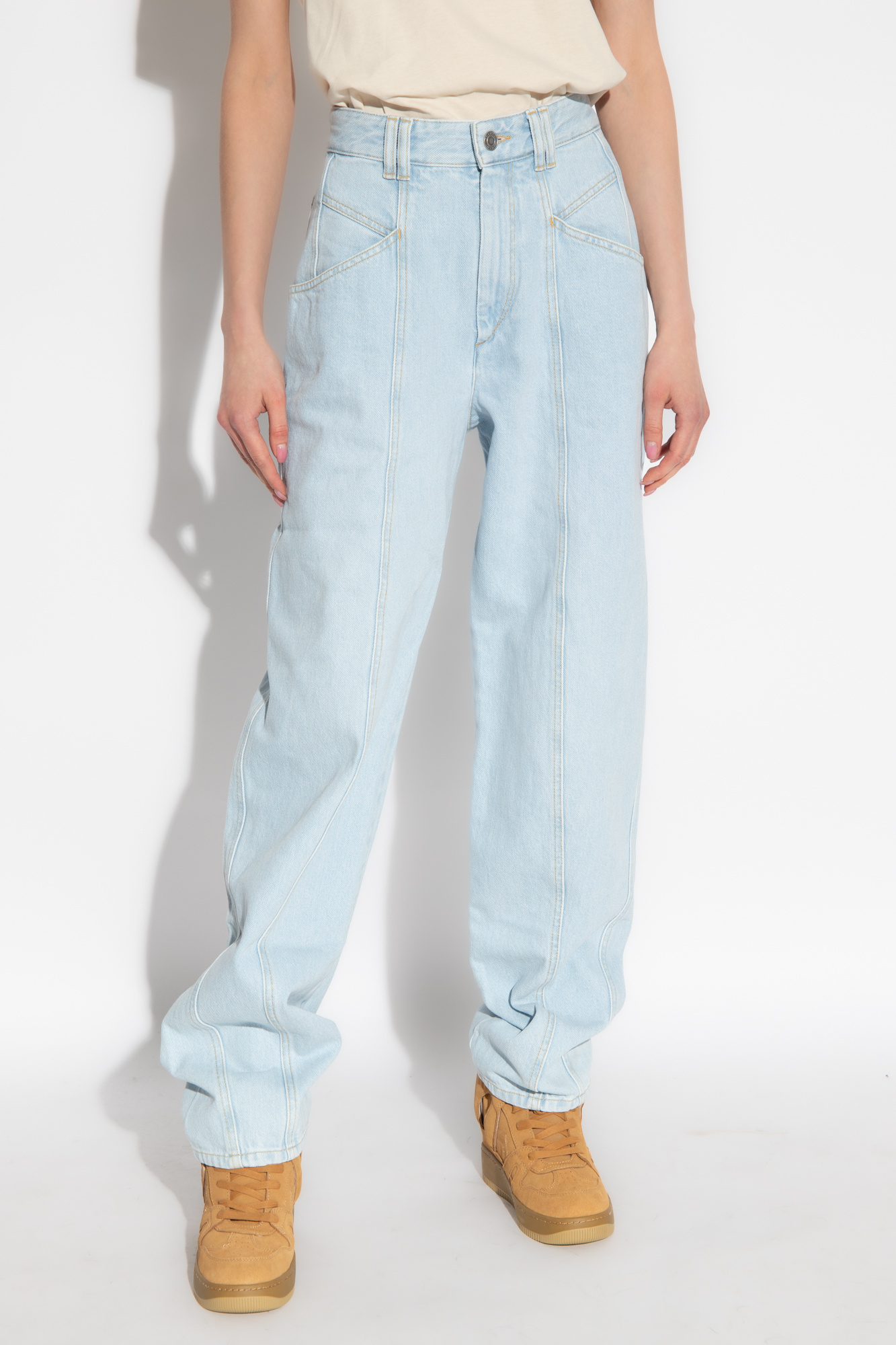 Isabel marant hot sale high waisted jeans